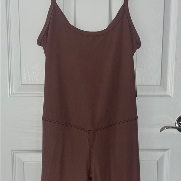 NWT All In Motion Ribbed Brown Jumpsuit - Picture 8 of 10